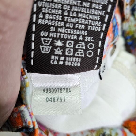 7 For All Mankind The Ankle Skinny Jeans in Floral Haze Size 28 - Picture 8 of 12